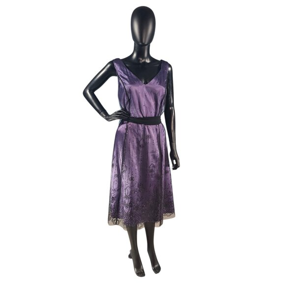 Onyx Nite Dresses & Skirts - Purple/Black Sparkle Party Dress - Onyx Nites